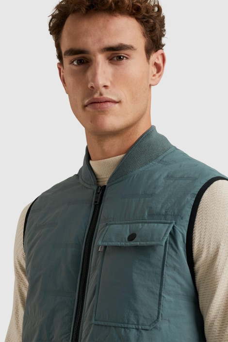 Cast Iron bodywarmer cotton modal vest